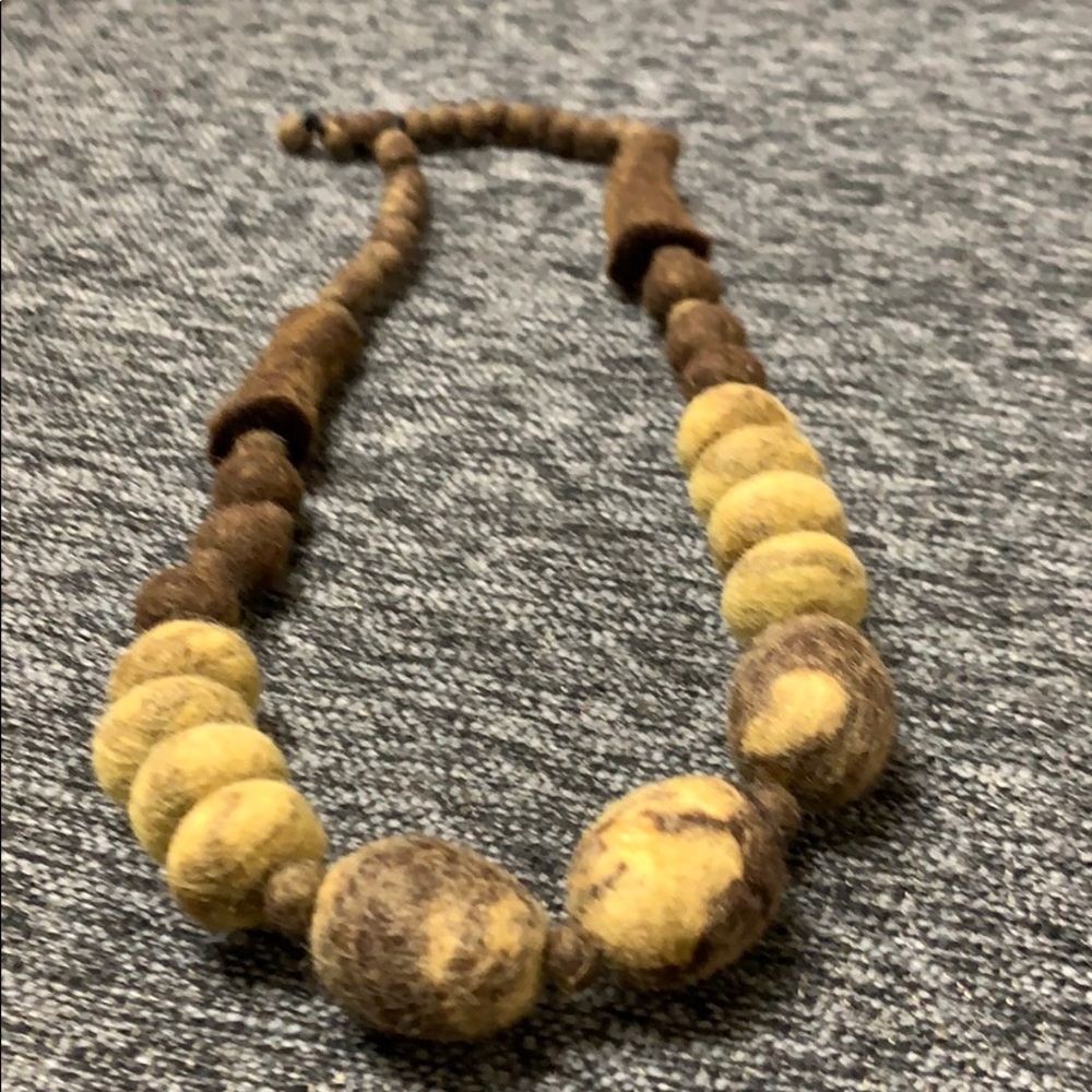 Handmade felt necklace